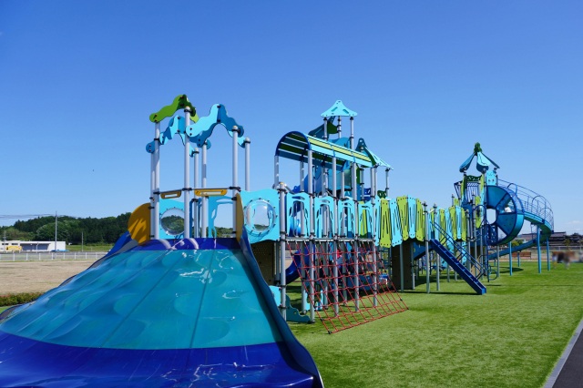 岡山県北最大級の遊具ここにあり!「鏡野ふれあい運動公園」がオープン